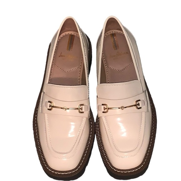 New in Box Sam Edelman Laurs platform loafers in ivory, size 7 - Picture 4 of 5